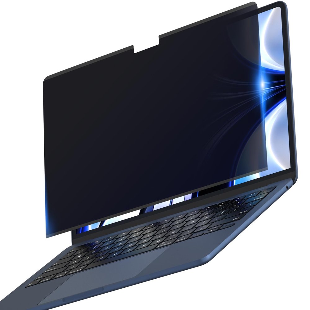 Privacy Screen for MacBook Air 13.6 Inch (20252022, A2681 A3113 A3240),Reusable Adhesive Wide-angle privacy Filter, High Light Transmission, Slim Fit, Easy to Wash & Removable- Matte