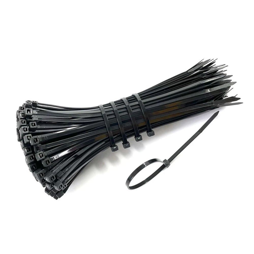 100PCS Self-Locking Plastic Nylon Tie Cable Tie Fastening Ring Cable Tie Zip Wraps Strap(5x300mm)