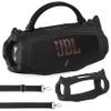 JCHPINE Silicone Case for JBL Charge 6 Portable Speaker, Protective Cover for JBL Charge 6 Pro AI Sound Speaker Accessories (Black Case) view 1