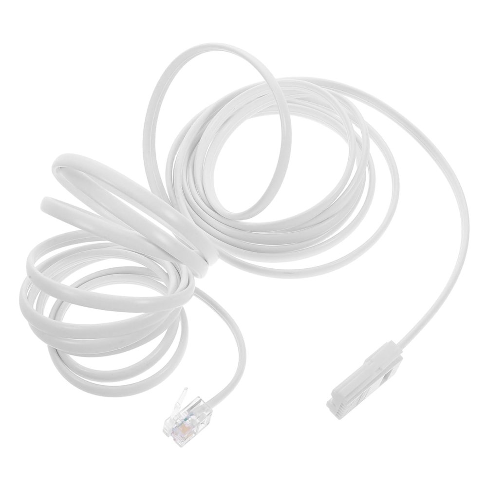 KICHOUSE 3m Extended Phone Extension Cord for UK Landline Phones Modem Fax Home Office British Style No Tools Needed