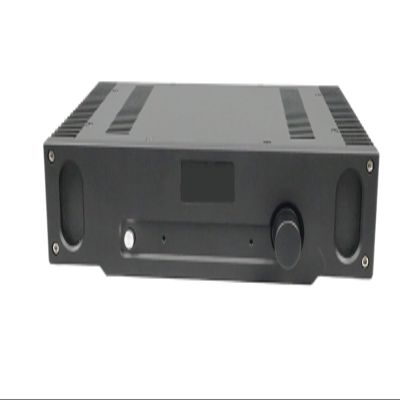 5MNG0Y8 336 * 75 * 208mm 1969 All-Aluminum Power Amplifier Shell, Class A Chassis Aluminium Amplifier Chassis Enclosure Case Shell(Gold)