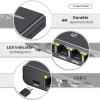 Aufloag Gigabit Ethernet Splitter 1 to 3 - 1000Mbps RJ45 Port Multiplier with USB-C Power, Plug & Play Network Switch for Cat5/5e/6/7/8 Cables, High Speed LAN Switch 1 in 3 Out for PC Laptop AP view 2