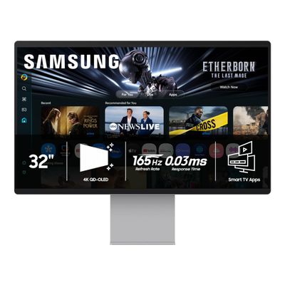 Samsung 32 OLED M9 (M90SF) Smart Monitor with 4K QD-OLED, 165Hz, 0.03ms, Gaming Hub, Samsung Vision AI, 3 Yr Warranty, LS32FM902SNXZA, 2025