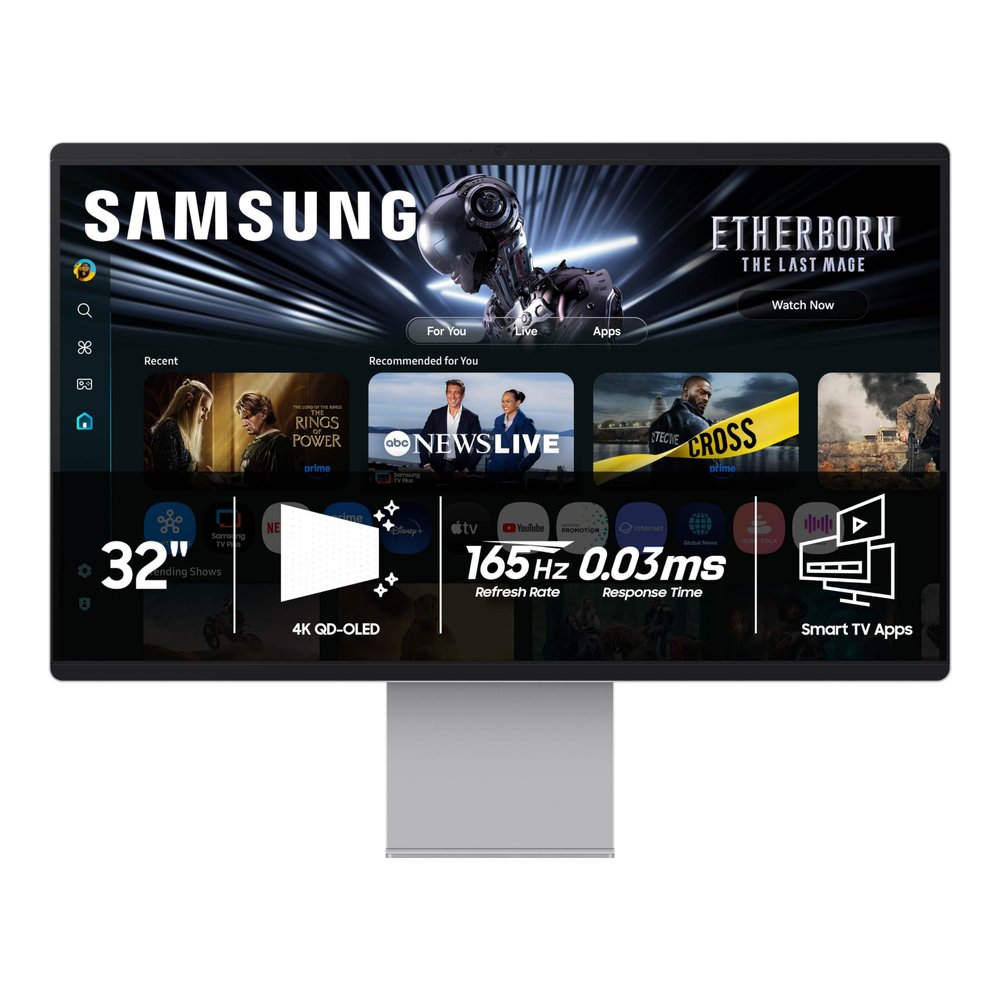Samsung 32 OLED M9 (M90SF) Smart Monitor with 4K QD-OLED, 165Hz, 0.03ms, Gaming Hub, Samsung Vision AI, 3 Yr Warranty, LS32FM902SNXZA, 2025