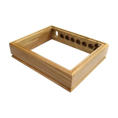 300 * 65 * 250mm White Wax Wood Frame Aluminum Power Amplifier Case Preamplifier Vacuum Tube Amplifier Chassis Shell Box(Model 1)