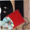 Garneck 10pcs Cd Sleeves Paper DVD Envelopes for Scratch Red Cardboard Cd Storage Holders for Organizing Advertising Materials and Discs view 4