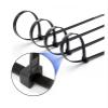 100PCS Self-Locking Plastic Nylon Cable Tie Black Cable Tie Fastening Ring Industrial Cable Tie(5X300mm) view 4