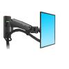 YTMJPQQJI 17-27 inch Gas Spring Full Motion TV Wall Mount LCD LED Monitor Stand Aluminum Arm Bracket F120(Silver Grey) view 2