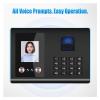 GFAZXDS Clocking in Machine, Intelligent Attendance Machine Face Fingerprint Password Recognition Mix Biometric Time Clock Voice Broadcast Multi-Language for Employees view 3