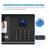 GFAZXDS Clocking in Machine, Intelligent Attendance Machine Face Fingerprint Password Recognition Mix Biometric Time Clock Voice Broadcast Multi-Language for Employees view 4