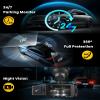360 2K Dash Cam Front and Rear Inside,4 Channel 3inch IPS Touchscreen 2K Dash Cam Front and 3x1080P Rear Inside Left Right,24/7 Recording Built-in WiFi,Loop Recording,G-Sensor,64G TF view 4