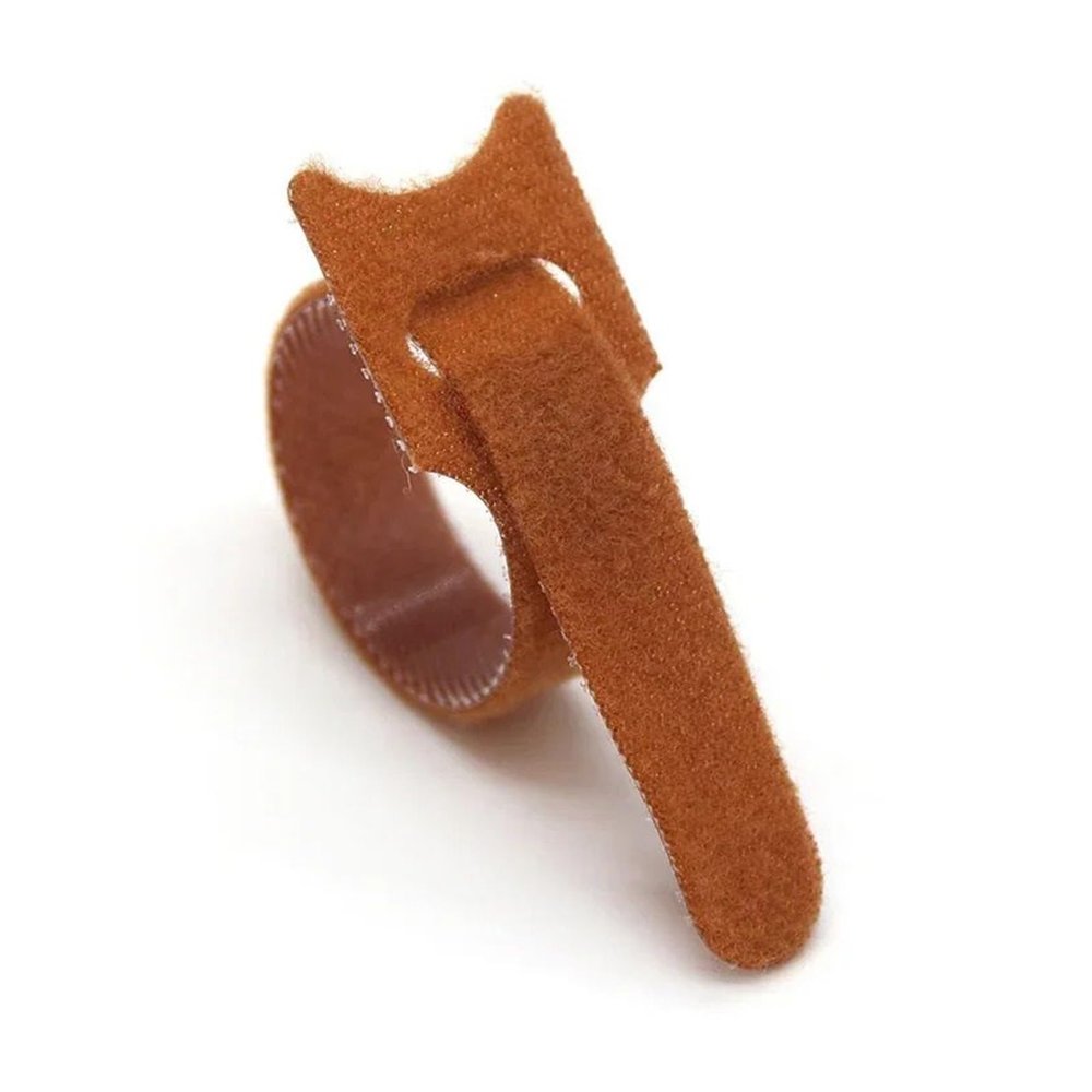 50pcs Releasable Cable Ties Plastics Fastening Reusable Cable Tie Straps Nylon Wrap Zip Bundle Bandage Tie(Brown,200mm)