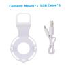 balacoo Wall Mount Charger Stand Holder Acrylic Design Compatible Dot White Color for Home Use No Messy Wires view 3