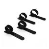 20pcs Black T-Type Cable Ties Plastics Releasable Nylon Hook Loop Wrap Zip Bundle Fastener Straps Detachable Wire Organizer(150mm) view 3