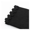 20pcs Black T-Type Cable Ties Plastics Releasable Nylon Hook Loop Wrap Zip Bundle Fastener Straps Detachable Wire Organizer(150mm) view 4