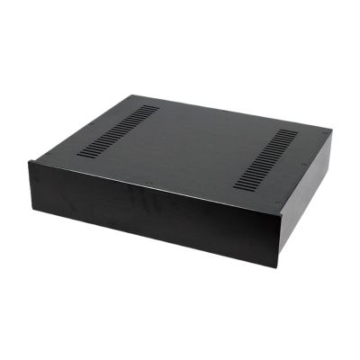 5MNG0Y8 431 * 358 * 92mm All-Aluminum Alloy Power Amplifier Case DAC Preamplifier Chassis Vacuum Tube Amplifier Chassis Shell Box(350 deep knobs)