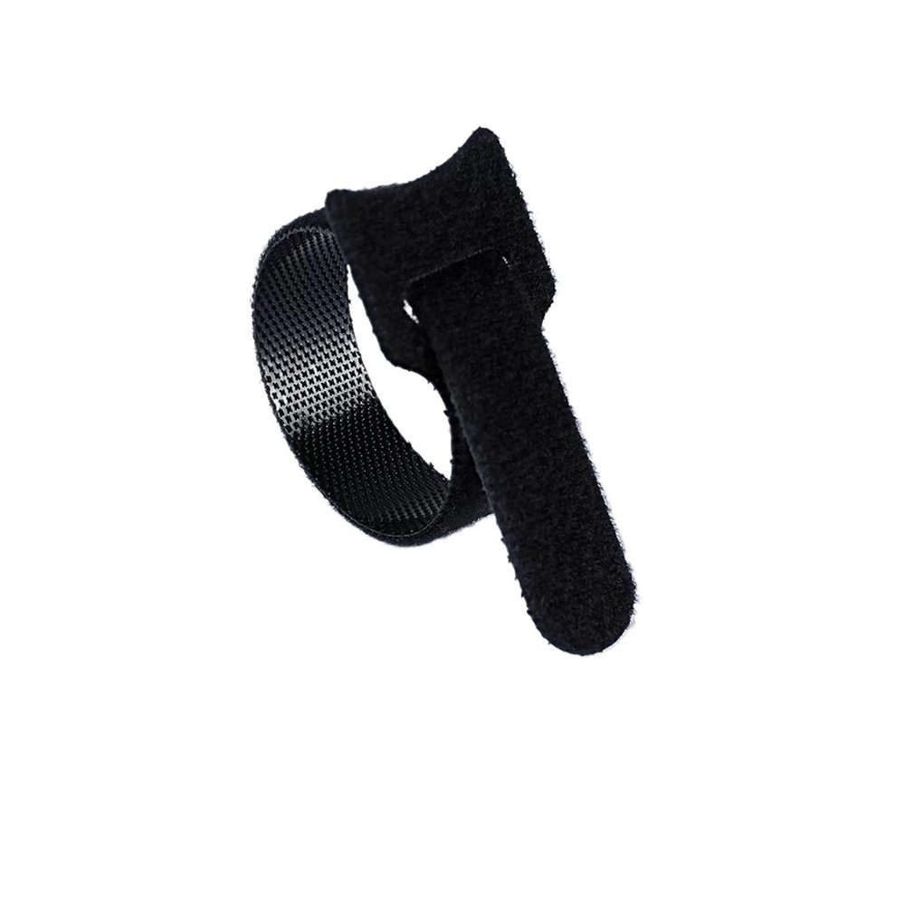 50Pcs Nylon Fastening Cable Ties Adjustable Cord Ties, Cable Management Straps Hook Loop Cord Organizer Wire Ties Reusable(Black,12x250mm)