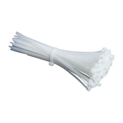 100PCS White Milk Cable Wire Zip Ties Self Locking Nylon Cable Tie(3x150mm)