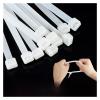 100PCS White Milk Cable Wire Zip Ties Self Locking Nylon Cable Tie(3x150mm) view 2