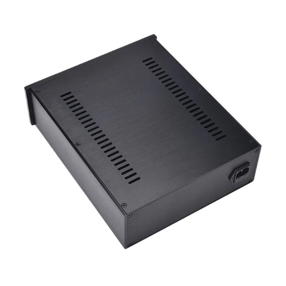 L6AS0F7 Preamplifier Case Amplifier Board Cover Power Amplifier Enclosure Box Home Audio Chassis 2609(Silver)