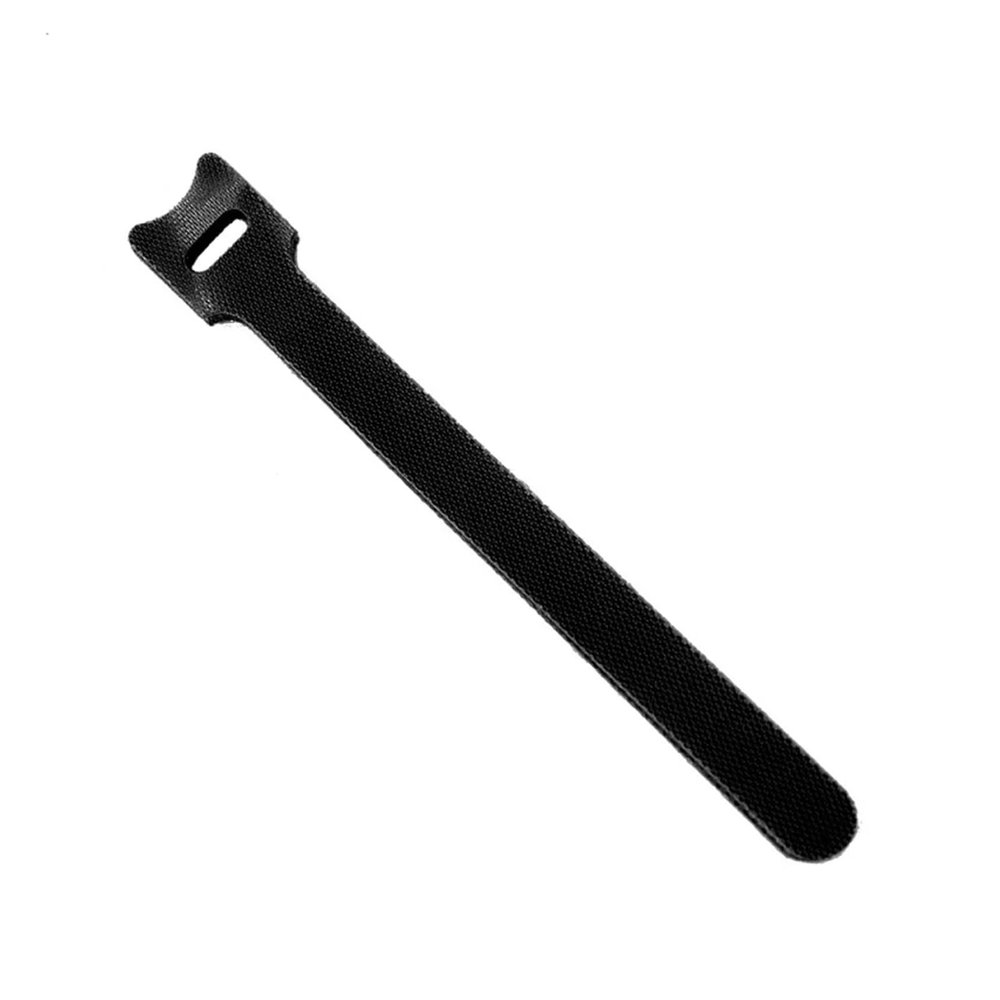 50pcs Releasable Cable Ties Plastics Nylon Hook Loop Wrap Zip Bundle Fastener Straps Detachable T-Type Wire Organizer(Black,100mm)
