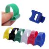 50pcs Releasable Cable Ties Plastics Nylon Hook Loop Wrap Zip Bundle Fastener Straps Detachable T-Type Wire Organizer(Black,100mm) view 2