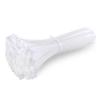 100Pcs Nylon Cable Tie Self Locking Plastic Loop Wire Wrap Strap Zip Organizer Fasten Tension Belt(White,1.9X120mm)