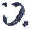 2 Pack Bands for Fitbit Luxe Bands Women Men, Soft Silicone Wristband Replacement Strap for Fitbit Luxe/Luxe Special Edition Fitness Tracker (Black/Navy Blue, Large) view 3