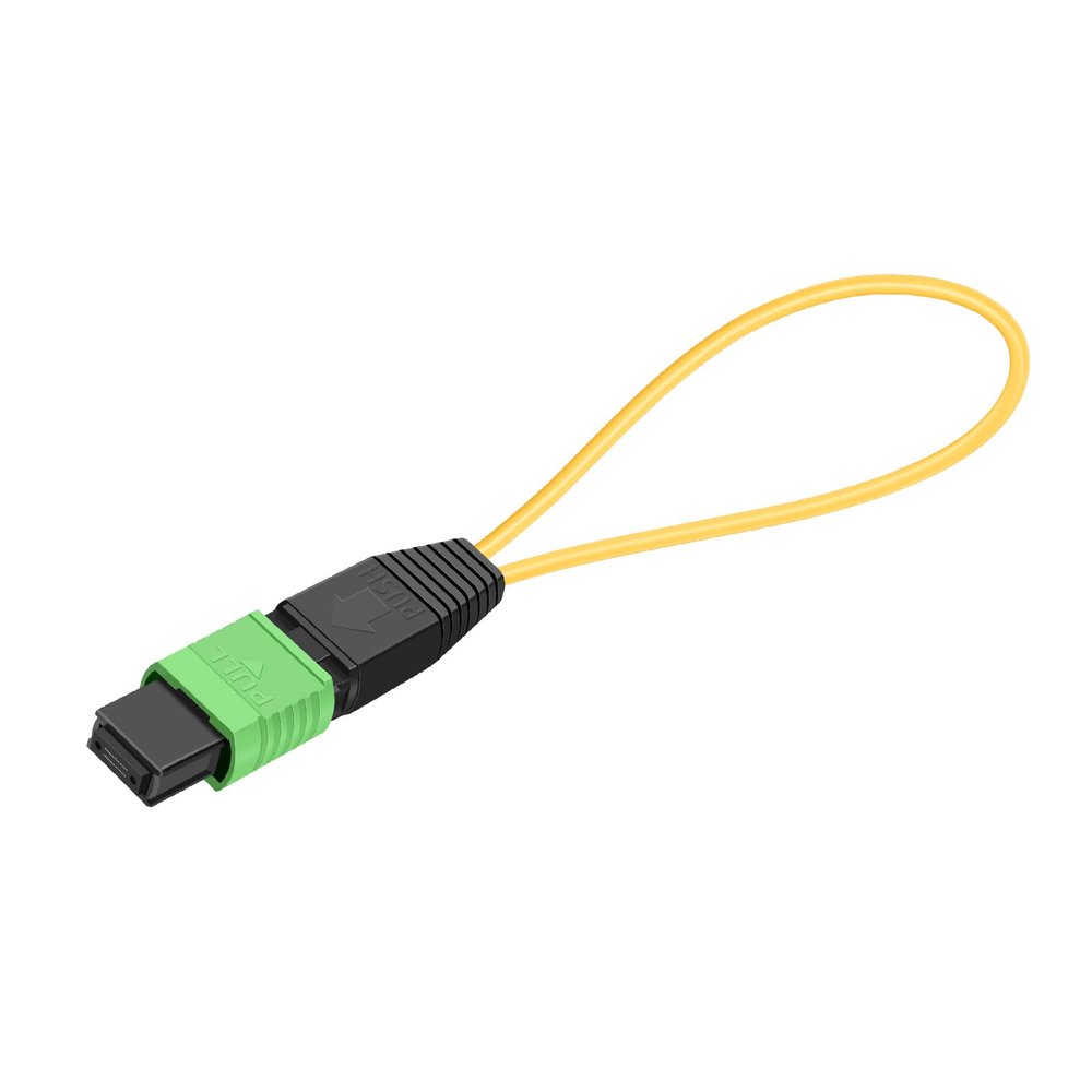 lidkew MPO/APC 24 Core Single Mode Fiber Optic Loopback Adapter, Optical Loopback Tester for Fiber Communication Testing, Network Installation & Maintenance