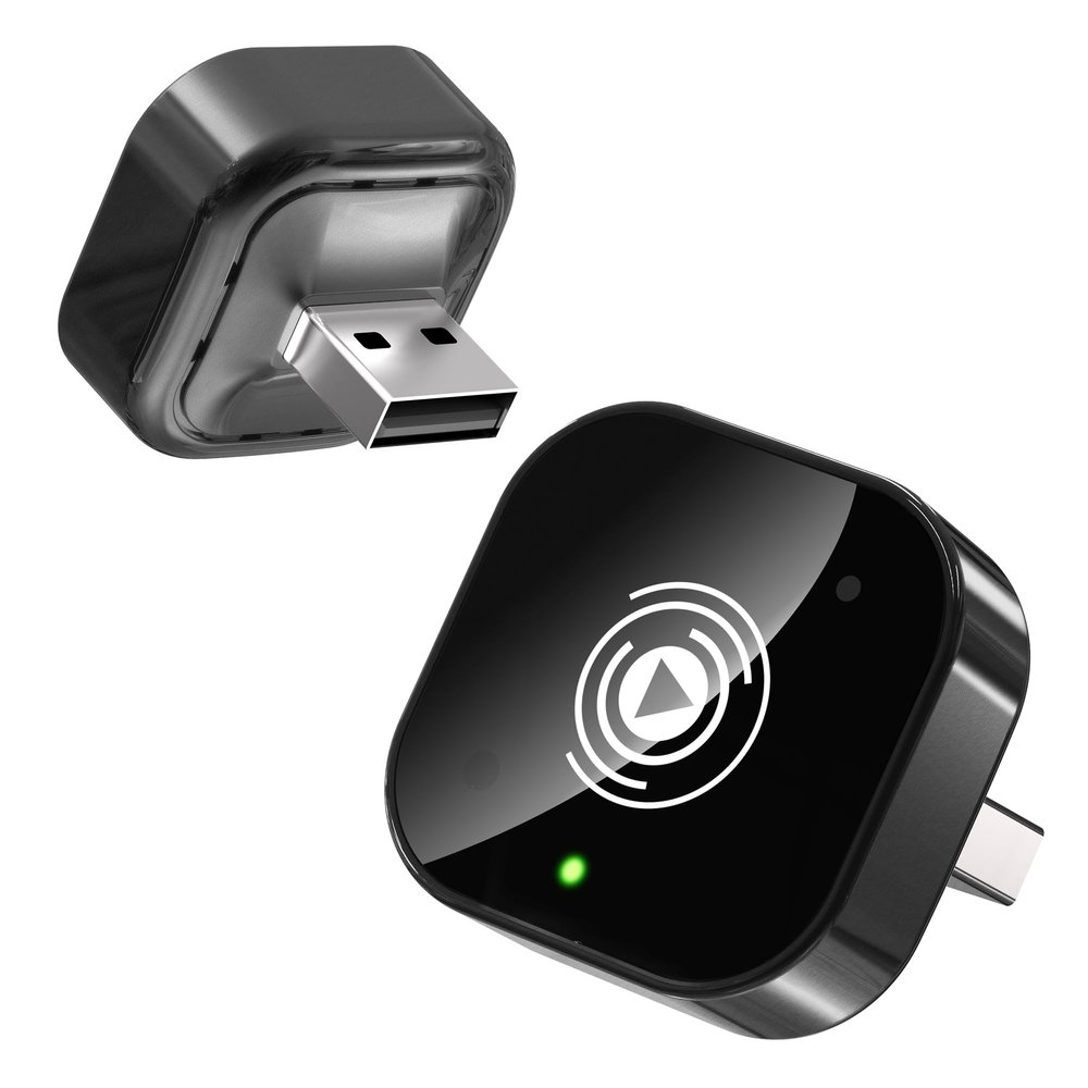 2025 Upgraded Wireless Carplay Adapter for iPhone, Plug&Play Carplay Wireless Adapter Support Auto-Connect via BT5.3 & Dual-Band WiFi -No Latency,Stable Fit for Cars, for Apple iPhone iOS 10+,Black