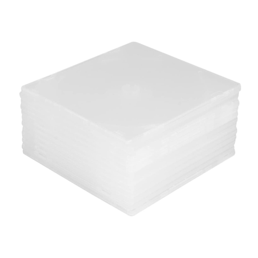Angoily 25pcs Cd Storage Boxes Storage Case Protective Film Portable Design for Home Cinema Organization for Cd and Dvd Collection