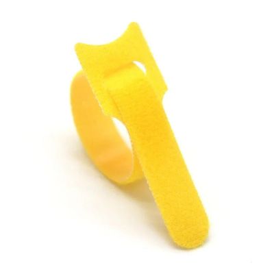 50pcs Releasable Cable Ties Plastics Fastening Reusable Cable Tie Straps Nylon Wrap Zip Bundle Bandage Tie(Yellow,200mm)