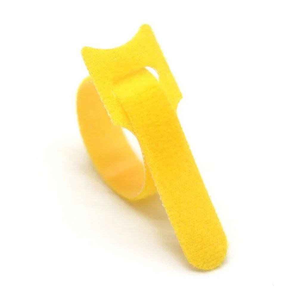 50pcs Releasable Cable Ties Plastics Fastening Reusable Cable Tie Straps Nylon Wrap Zip Bundle Bandage Tie(Yellow,200mm)
