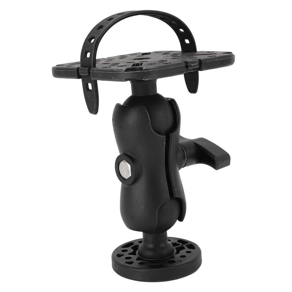 CHICIRIS Fish Finder Mount Nylon Silicone Stable Clamping Ball Swivel Design Universal Marine Electronics Mount