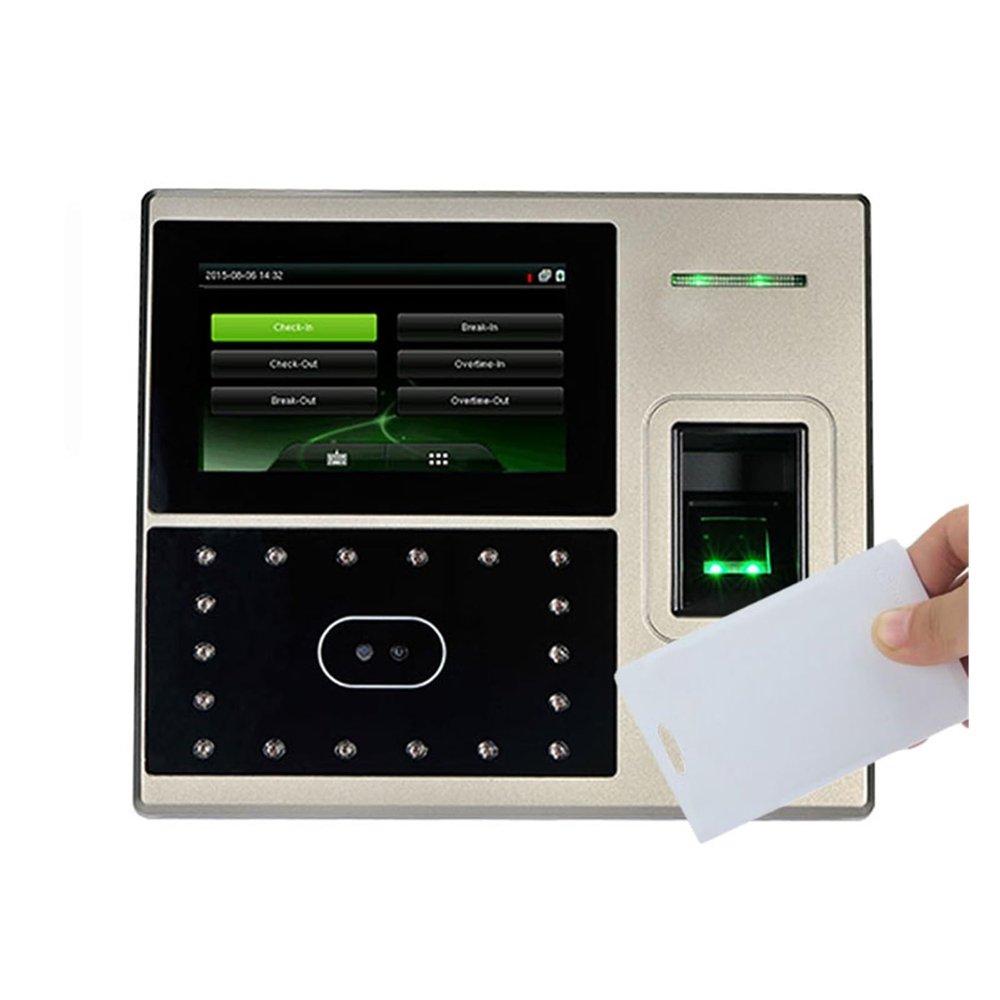 GFAZXDS Clocking in Machine, UFace800 TCP/IP Biometric Fingerpint Face Recognition Time Attendance System Recorder Employee Machin for Employees(Uface800-ic-1)