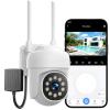 Camcamp Wireless Security Camera System, Motion Detection, Audible and Visual Alarms and Full Color Night Vision. Plug-in Power Supply, 7/24 Hour Camera System (1-Pcs Without NVR Systems) view 1
