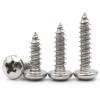 10-100pcs M1 M1.2 M1.4 M1.7 M2 M2.3 M2.6 M3 M3.5 M4 M5 M6 Steel Cross Phillips Pan Round Head Self Tapping Screw(2mm,M2 (100pcs)) view 1