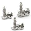 10-100pcs M1 M1.2 M1.4 M1.7 M2 M2.3 M2.6 M3 M3.5 M4 M5 M6 Steel Cross Phillips Pan Round Head Self Tapping Screw(2mm,M2 (100pcs)) view 2