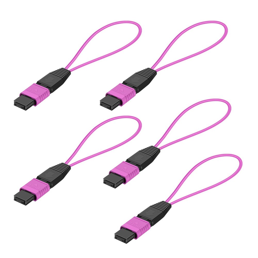 lidkew 5 Pack MPO/UPC OM4 16 Core Multimode Fiber Optic Loopback Connector for Test Adapter for Fiber Optic Communication,Network Maintenance