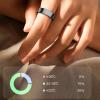 ASHATA Smart Ring Fitness Tracker, Bluetooth 5.3 Smart Health Ring with Motion Monitoring, Pedometer, Sleep Tracking Wearable, 5ATM, with Charging Cable (Black3) view 3