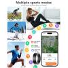 ASHATA Smart Ring Fitness Tracker, Bluetooth 5.3 Smart Health Ring with Motion Monitoring, Pedometer, Sleep Tracking Wearable, 5ATM, with Charging Cable (Black3) view 4