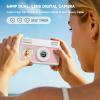 4K UHD Digital Camera, 64MP Autofocus Camera with 32GB SD Card, Mini Vintage Digital Camera with 2.8" Large Screen and 18X Digital Zoom, Cameras for Photography, Suitable for Kids, Adults, Beginners view 3