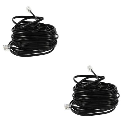 Uonlytech 2pcs Landline Phone Cord Telephone Wire Extension Cord Phone for Landlines