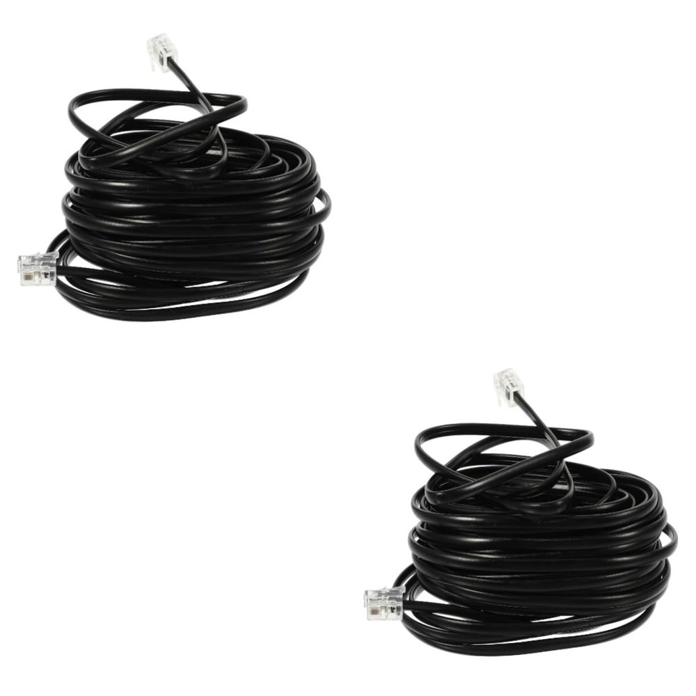 Uonlytech 2pcs Landline Phone Cord Telephone Wire Extension Cord Phone for Landlines