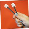 Uonlytech 2pcs Landline Phone Cord Telephone Wire Extension Cord Phone for Landlines view 4