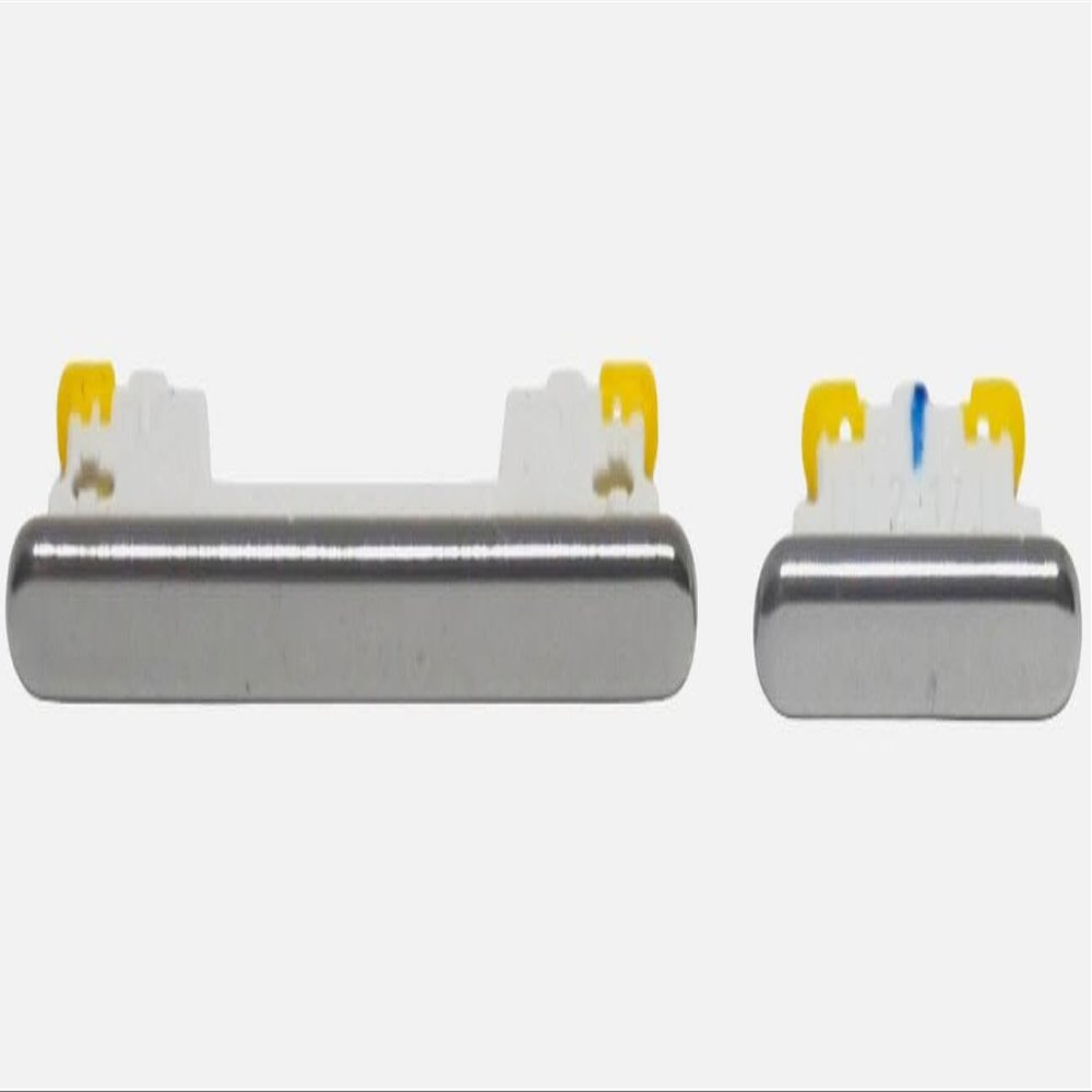 2X Power and Volume Control Buttons Key Replacement Compatible with Samsung Galaxy A53 A536U / A73 A736U Silver