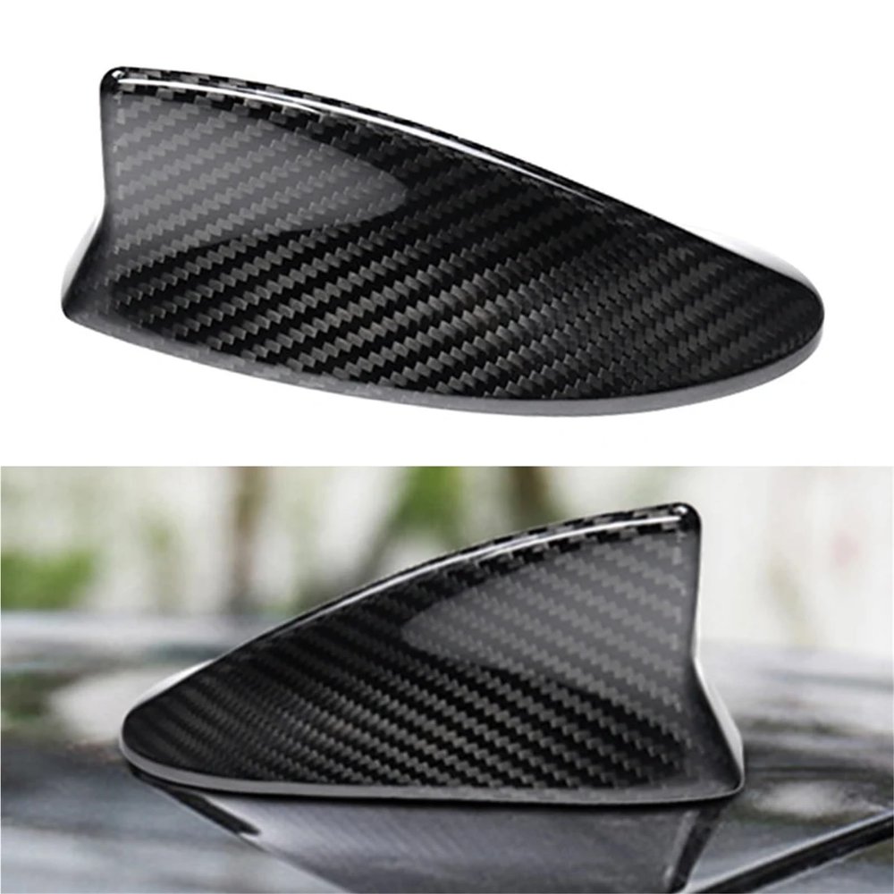 Carbon Fiber Shark Fin Cover Trim Decor Compatible for Lexus LS LX ES is NX RX RC UX LM RX Car Styling(Black)