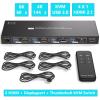 D3LX0Z1 8K Displayport KVM Switch 1 Monitors 4 Computers 4K 4x1 DP USB 3.0 KVM Switch for 4 PC Share Keyboard Mouse(SW241-HDMI 2.1,AU Adapter) view 3