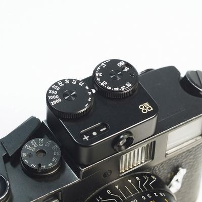 DOOMO MADE Meter D Brass Version, Shoe Mounted Light Meter for Vintage Cameras (Black)