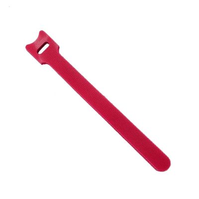 50pcs Releasable Cable Ties Plastics Nylon Hook Loop Wrap Zip Bundle Fastener Straps Detachable T-Type Wire Organizer(Red,150mm)